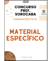 PREF. SOROCABA - FARMACÊUTICO - Conhecimentos Específicos